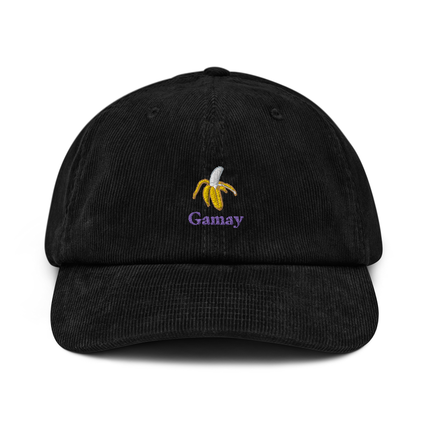 Gamay black corduroy cap