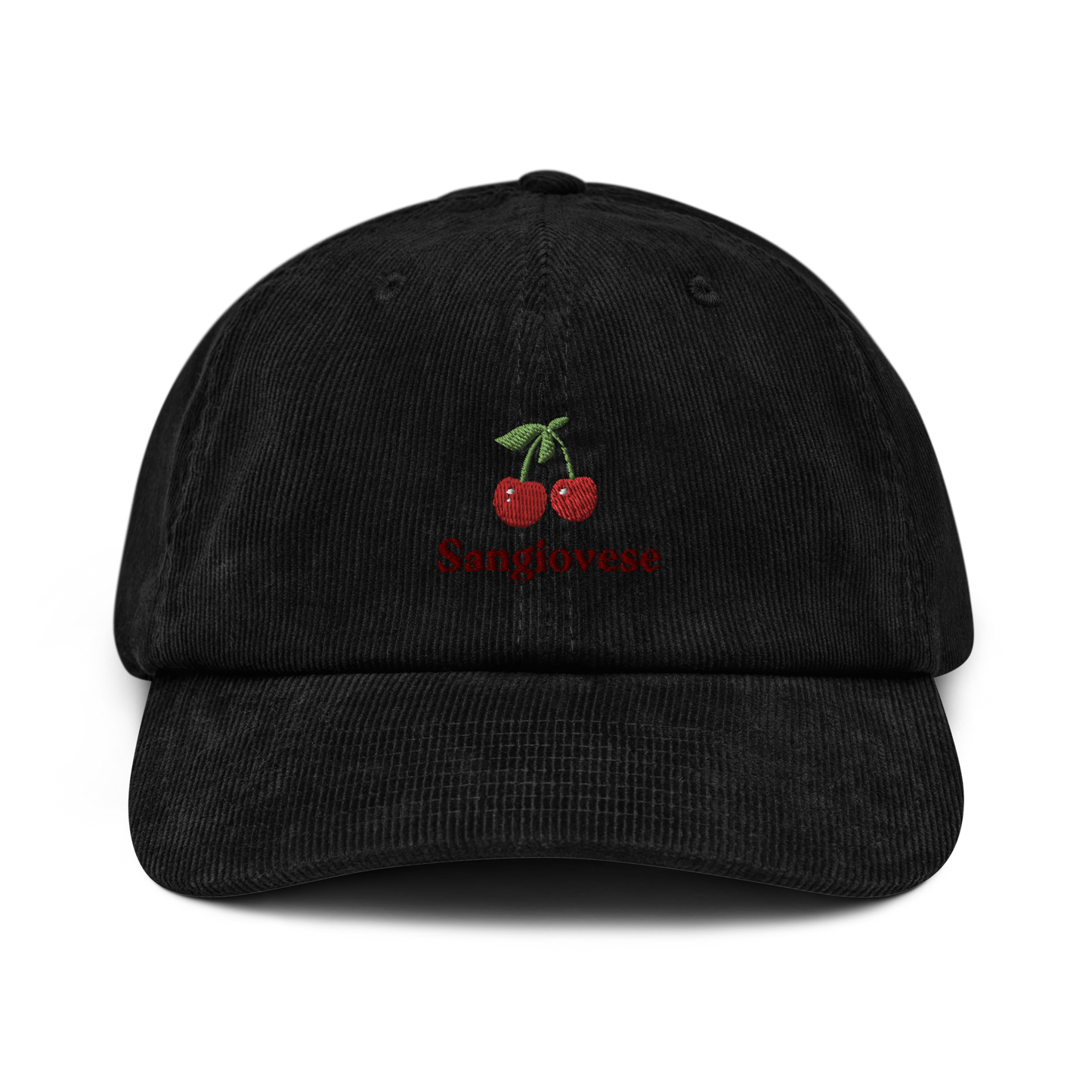Sangiovese black embroidered cap