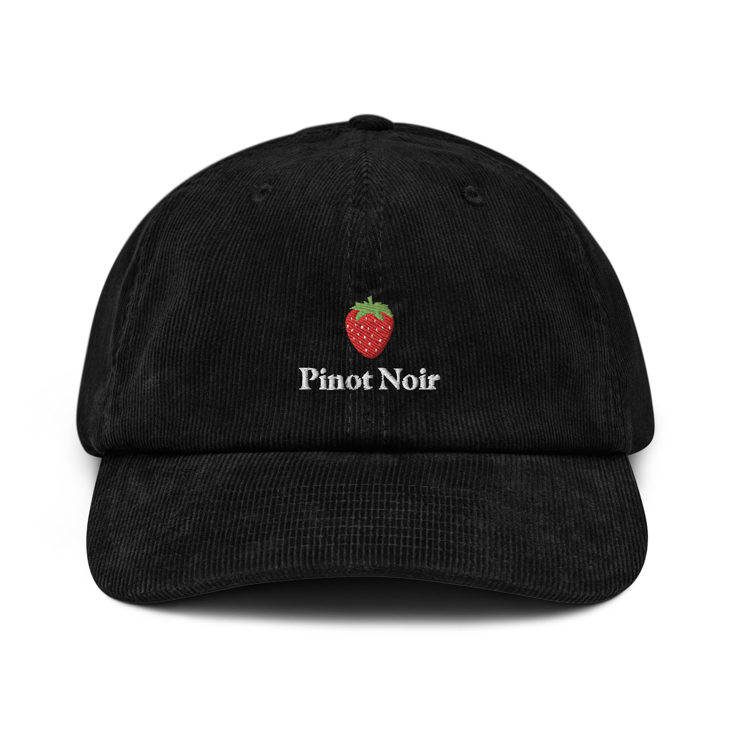 Pinot Noir black corduroy cap