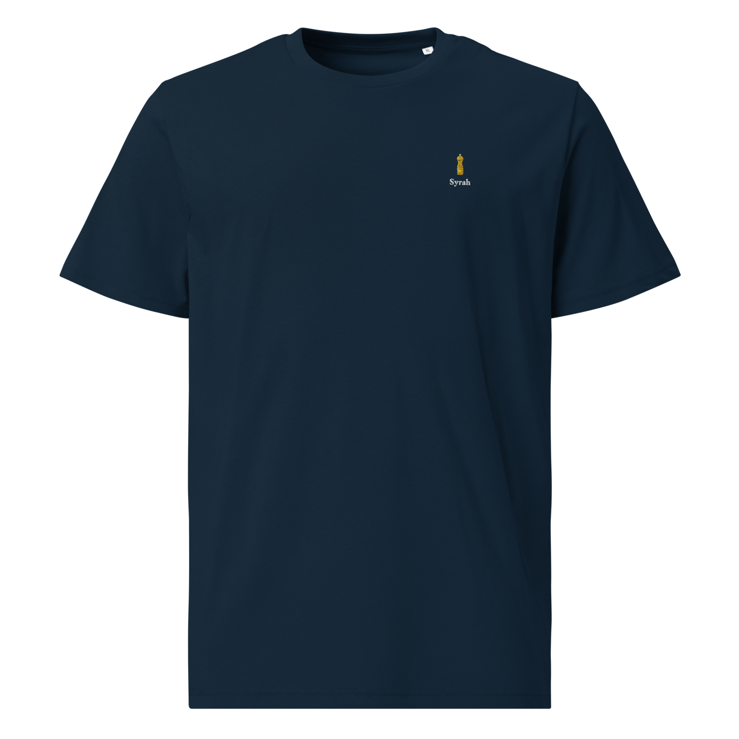 Syrah embroidered navy t-shirt