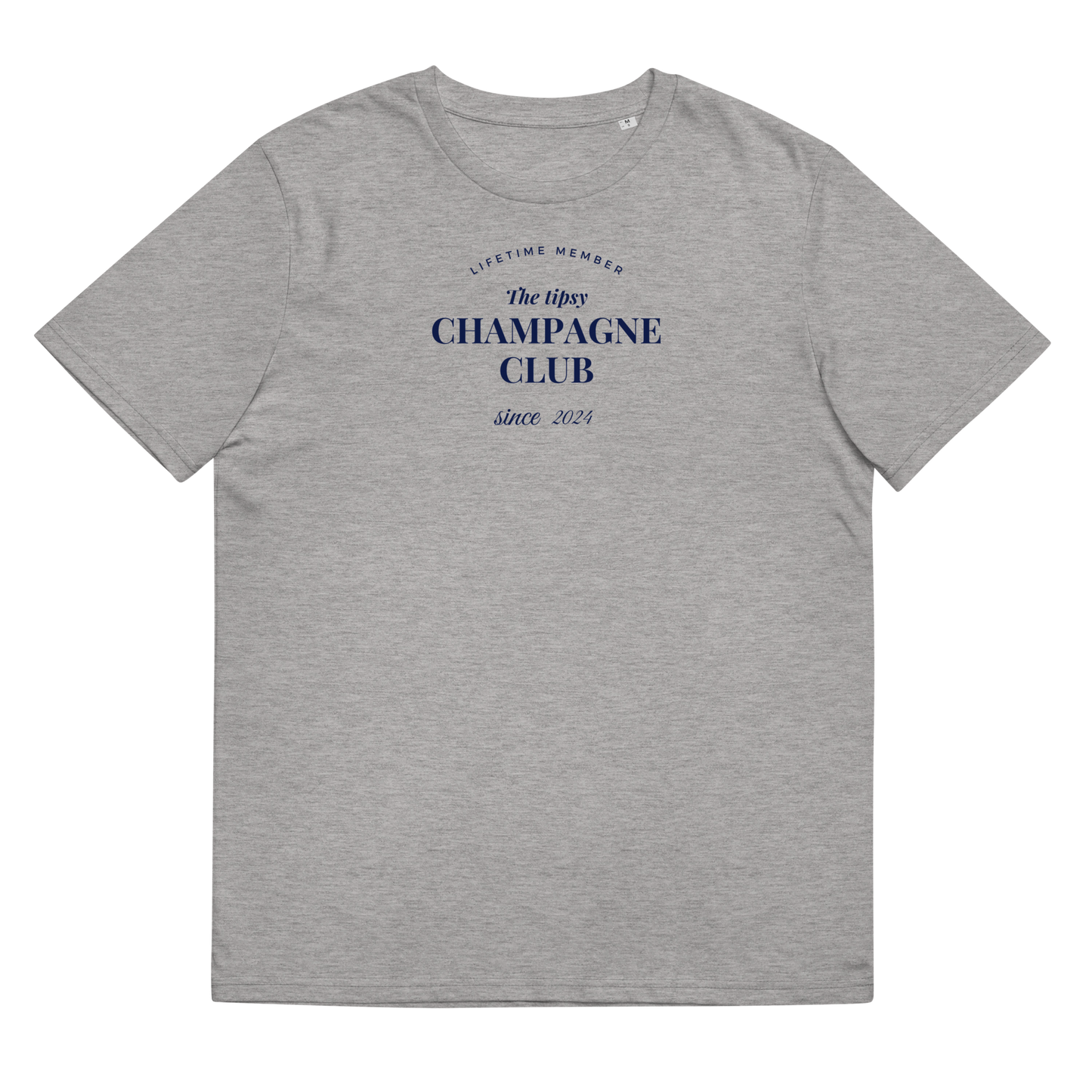 Tipsy Champagne Club grey t-shirt