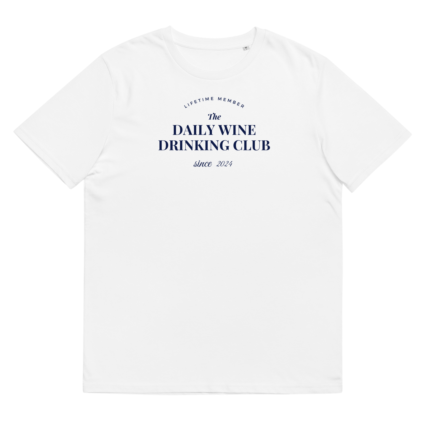 Daily Wine Drinking Club white t-shirt
