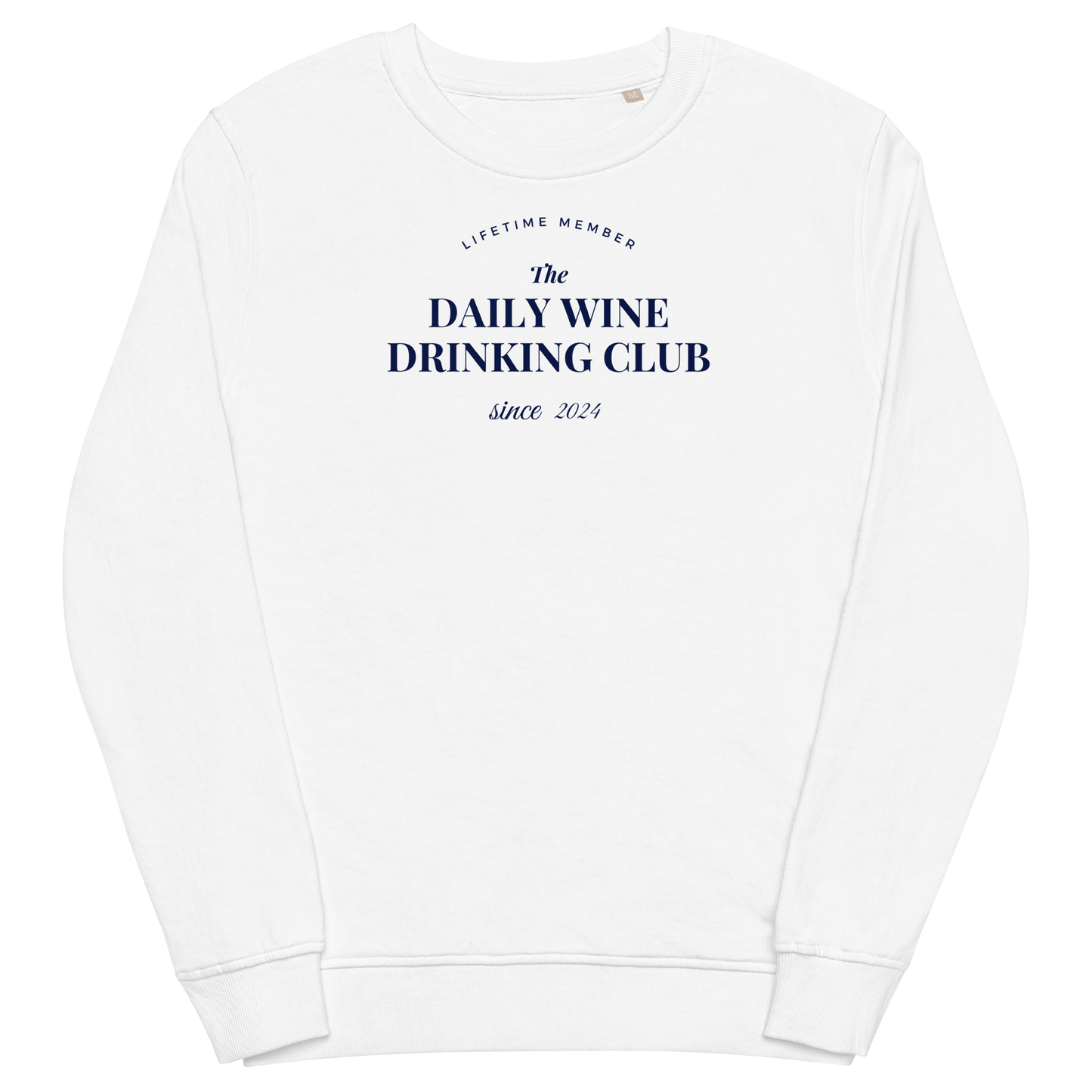 Daily Wine Drinking Club white sweatshirt