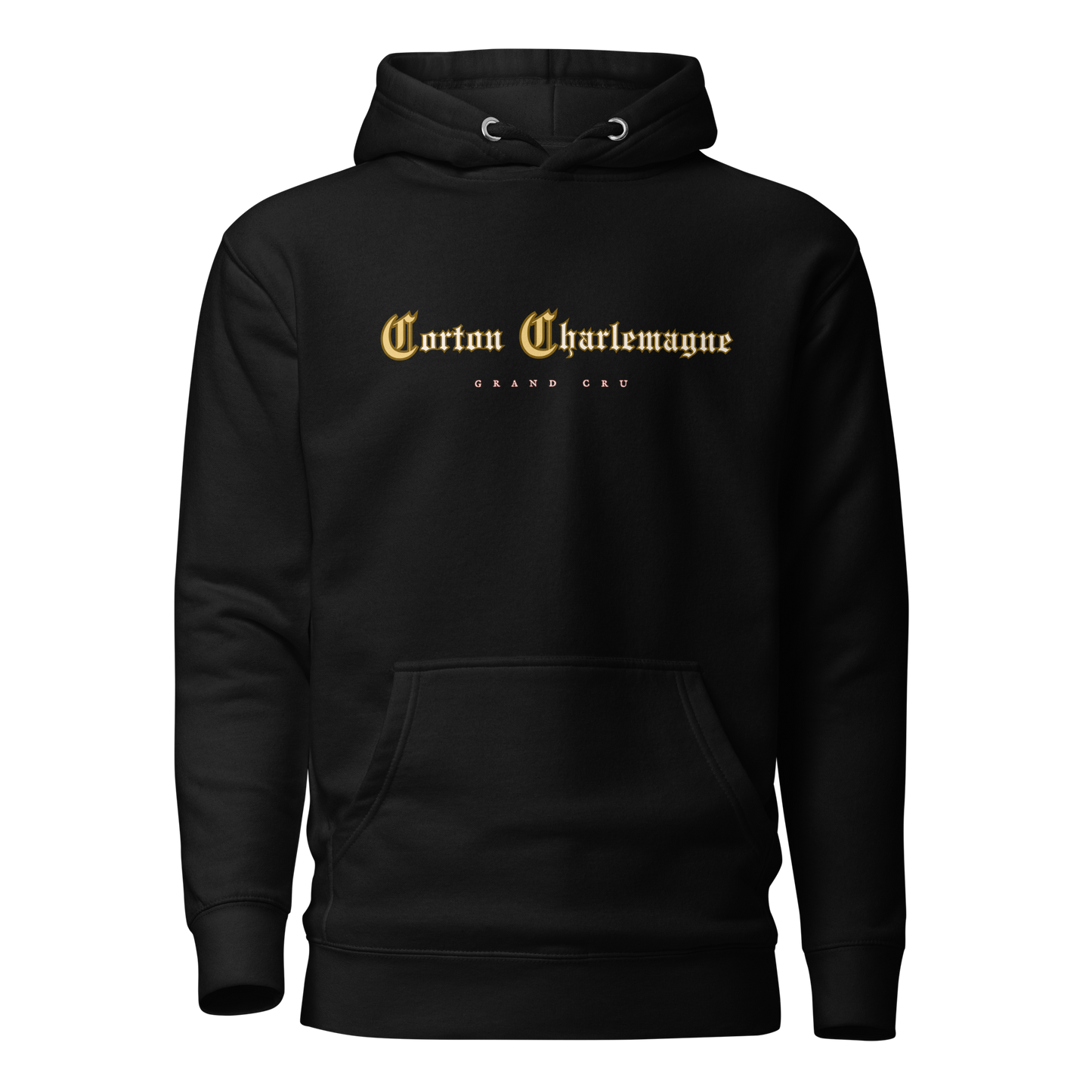 Corton Charlemagne black hoodie