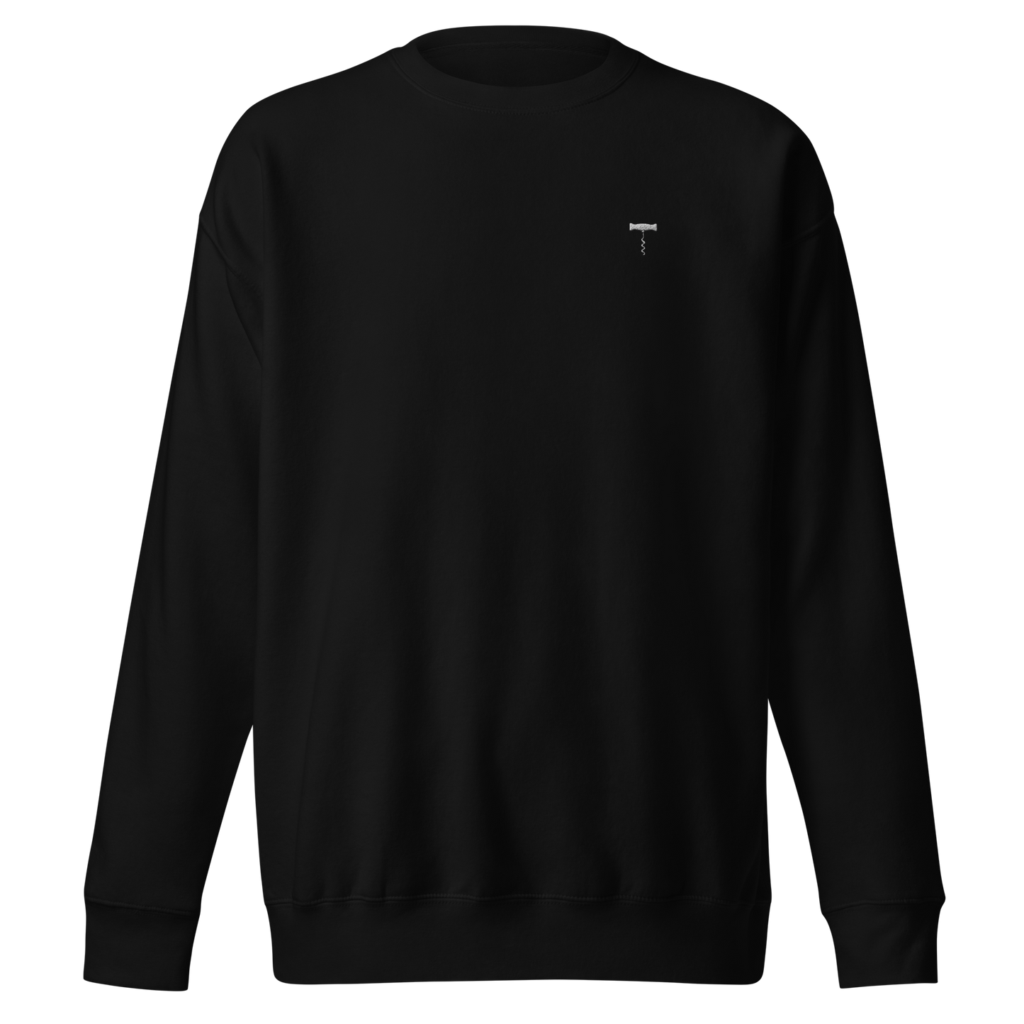 Wine key embroidered sweatshirt