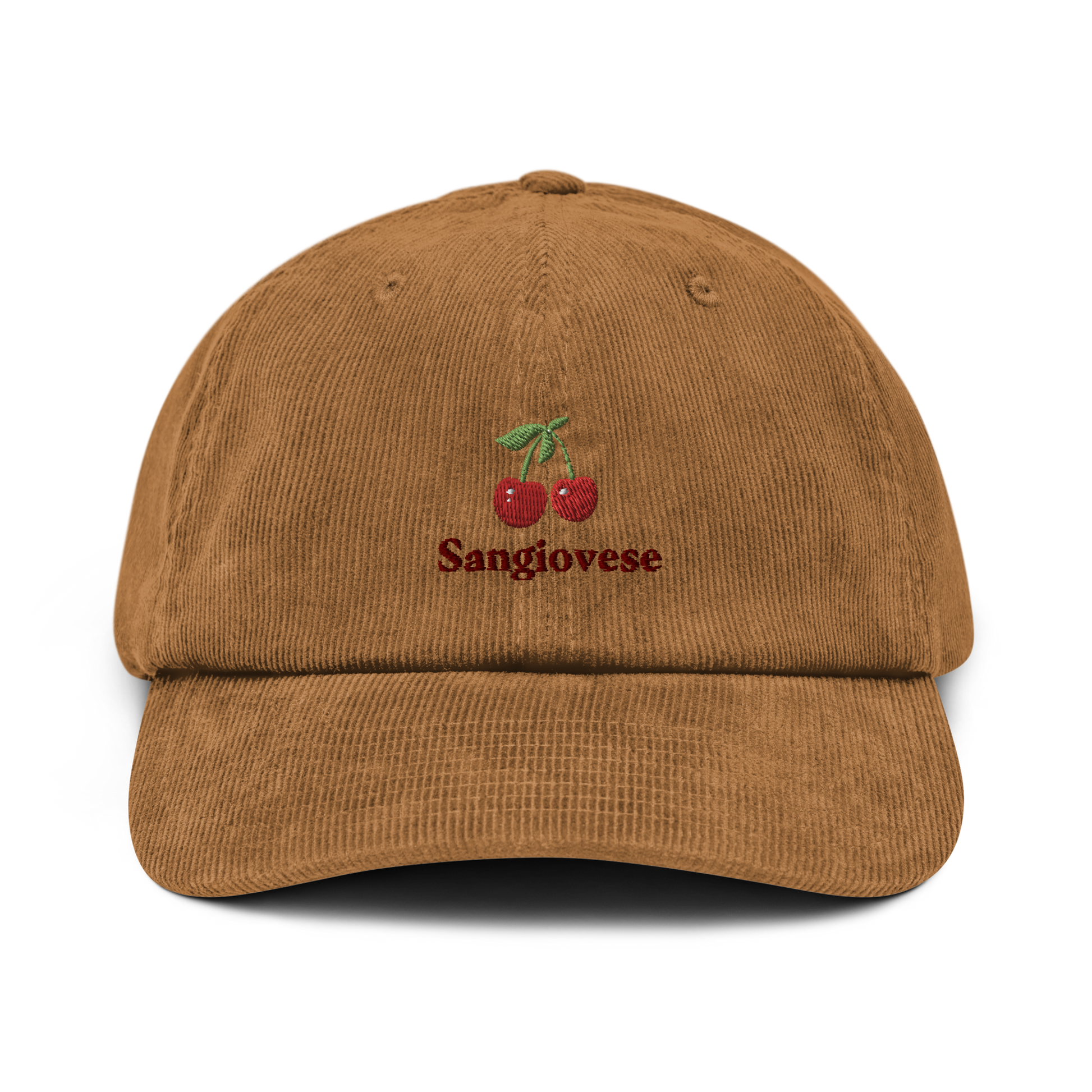 Sangiovese brown embroidered cap