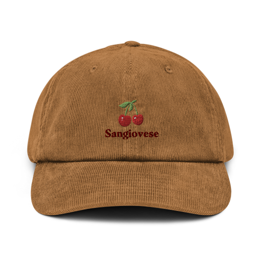 Sangiovese brown embroidered cap