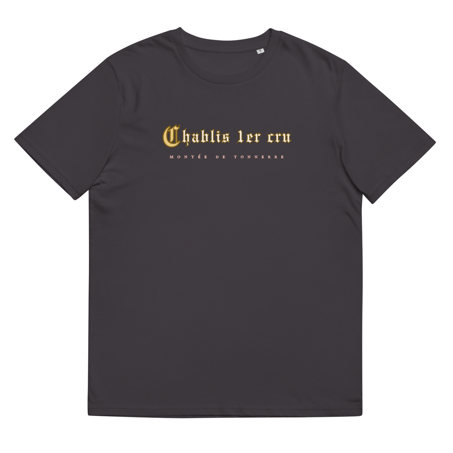 Chablis 1er cru dark grey t-shirt