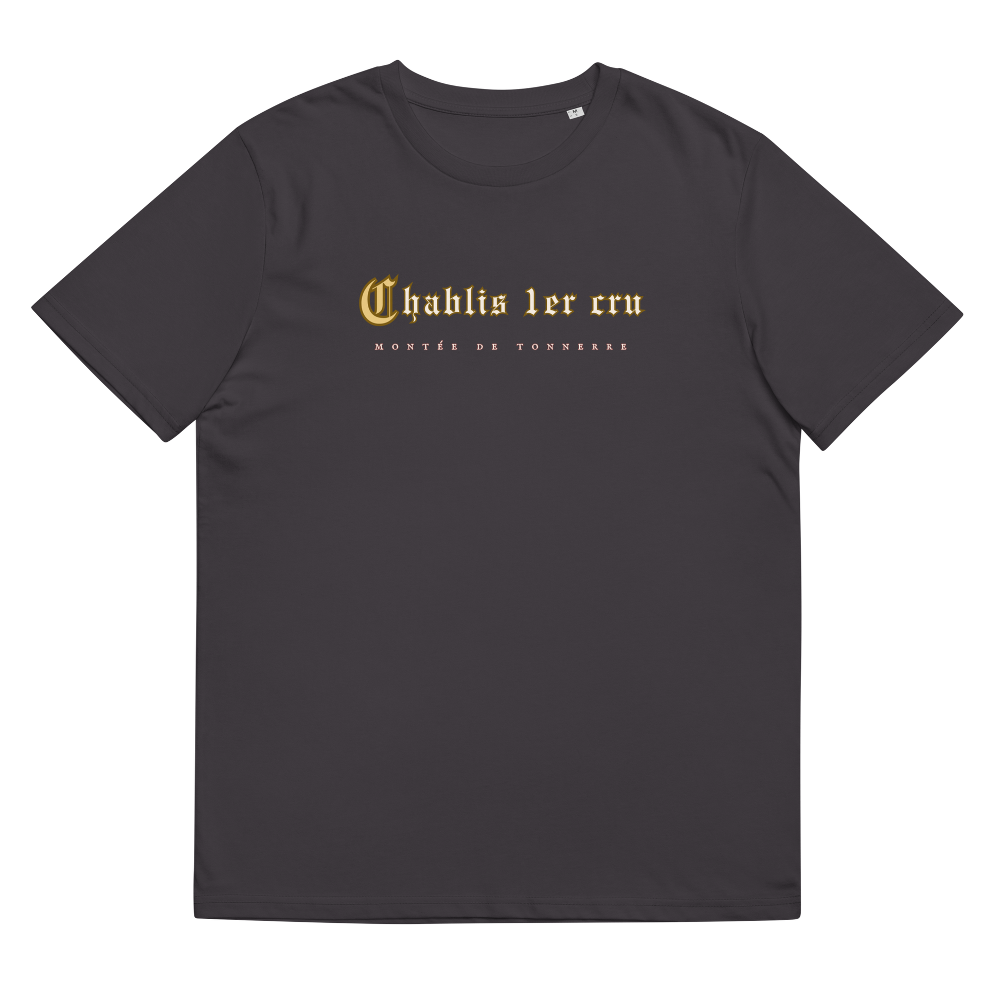 Chablis 1er cru dark grey t-shirt