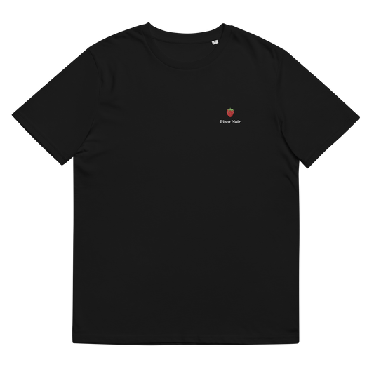 Pinot Noir black embroidered t-shirt