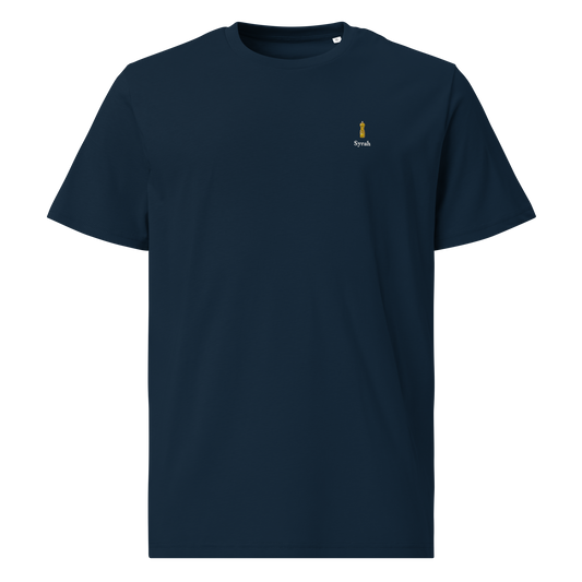 Syrah embroidered navy t-shirt