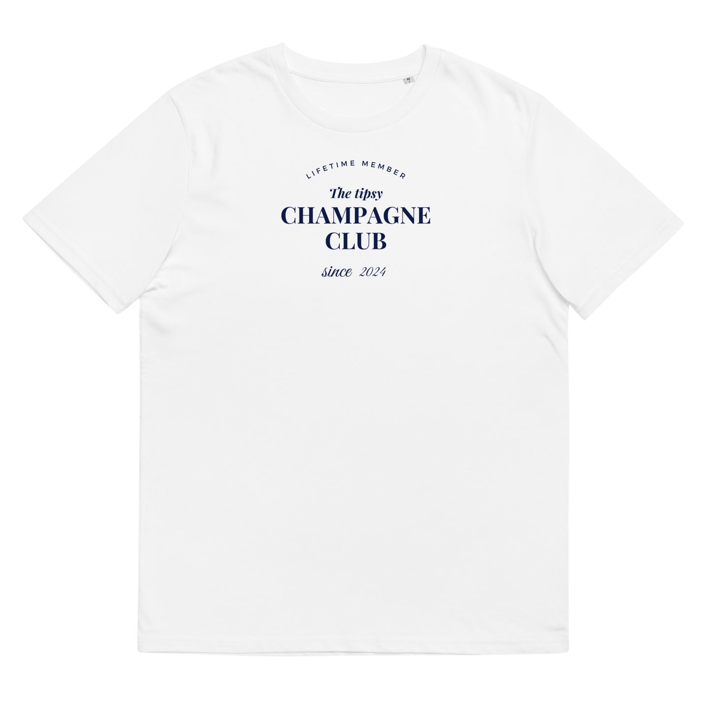 Tipsy Champagne Club white t-shirt