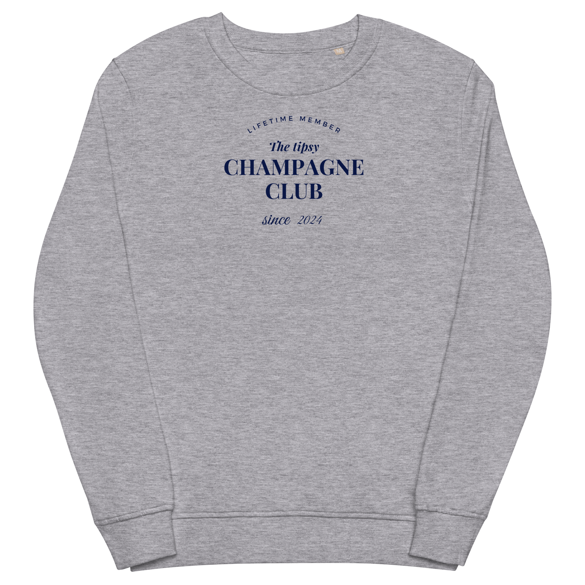 Tipsy Champagne Club grey sweatshirt