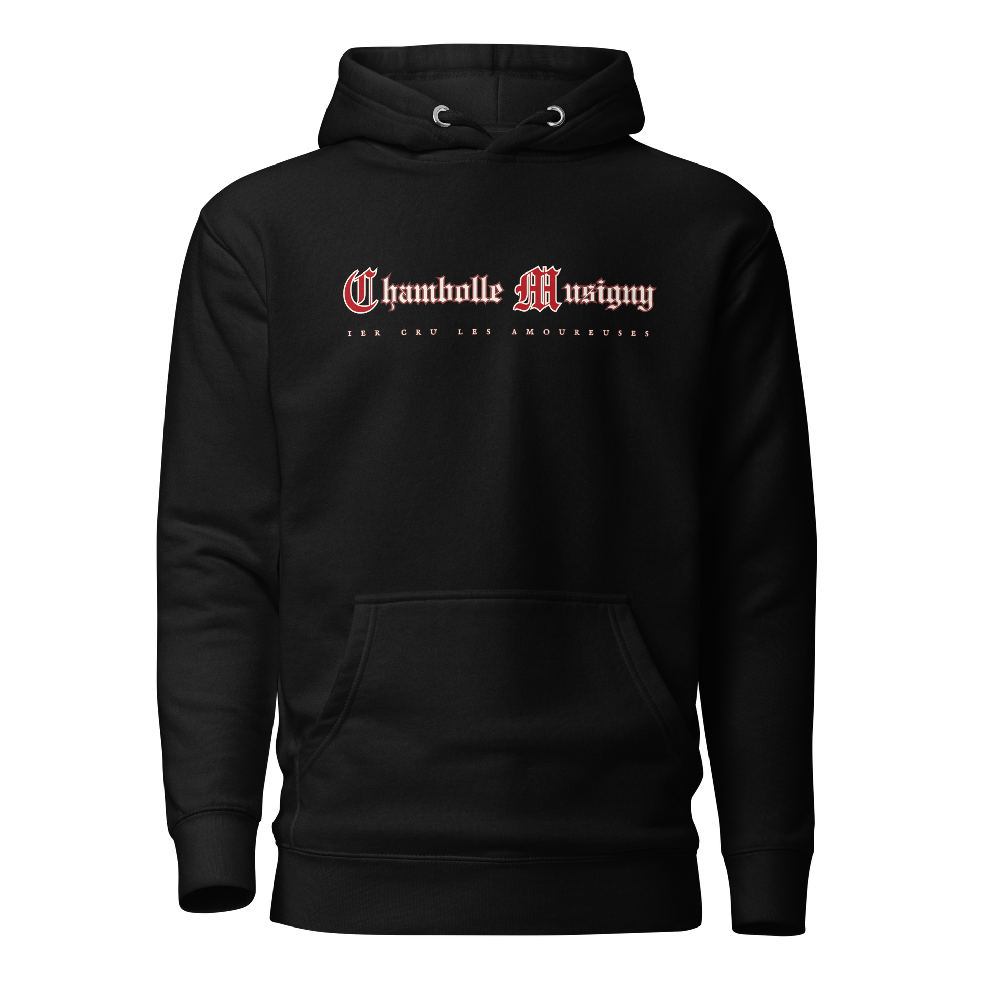 Chambolle Musigny black hoodie