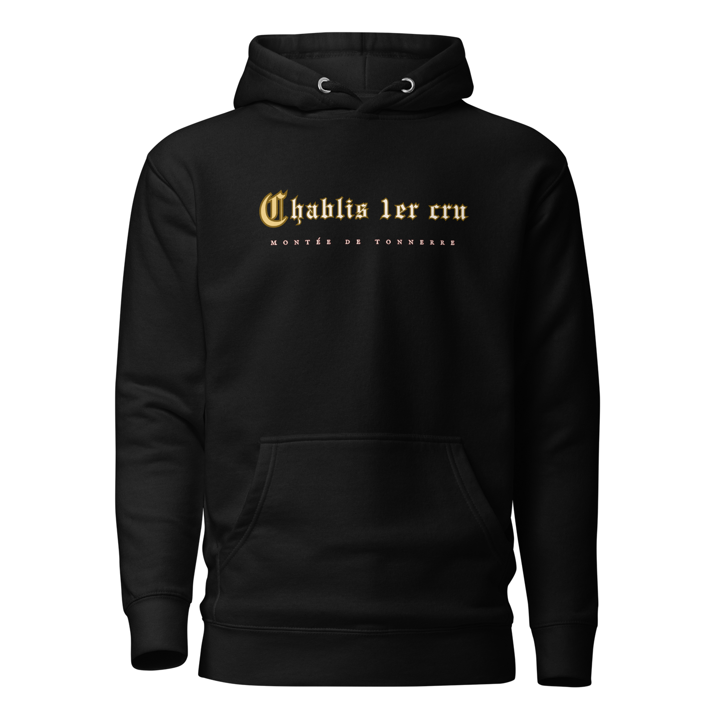 Chablis 1er cru black hoodie