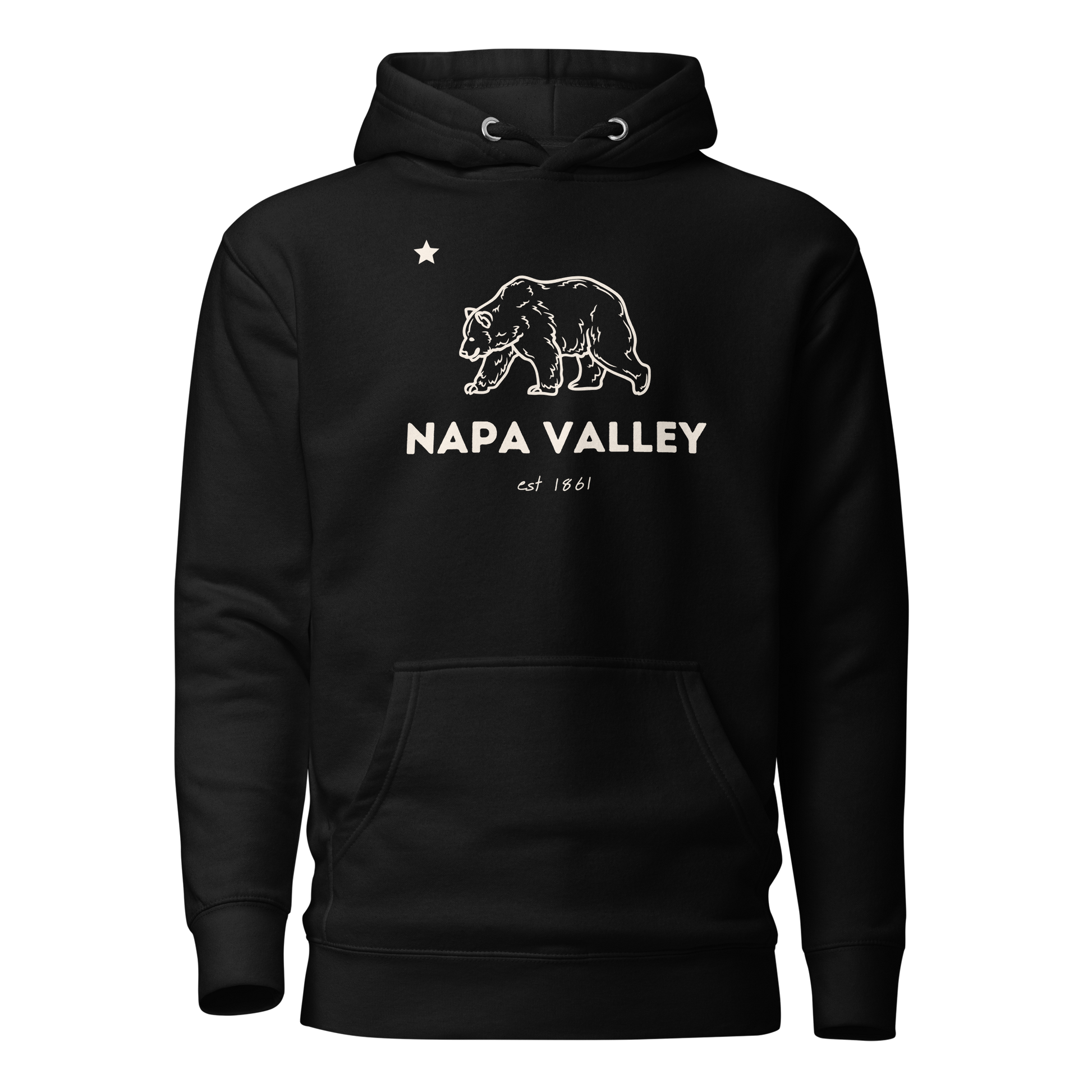 Napa Valley black hoodie