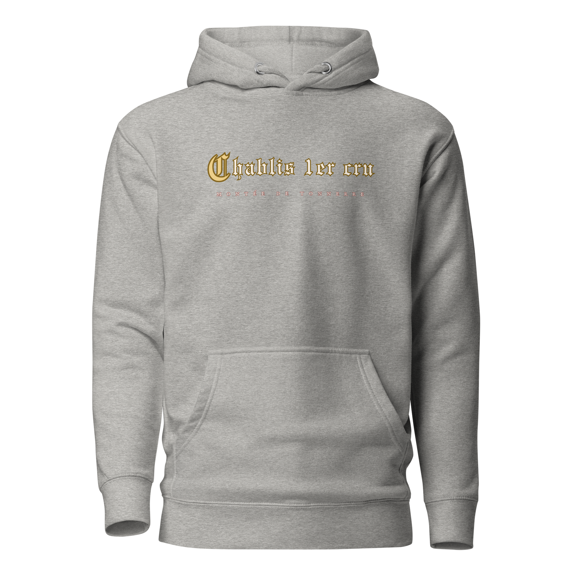 Chablis 1er cru grey hoodie