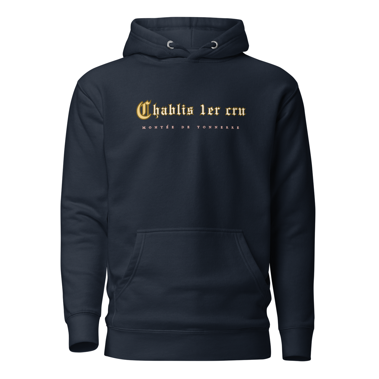 Chablis 1er cru navy hoodie