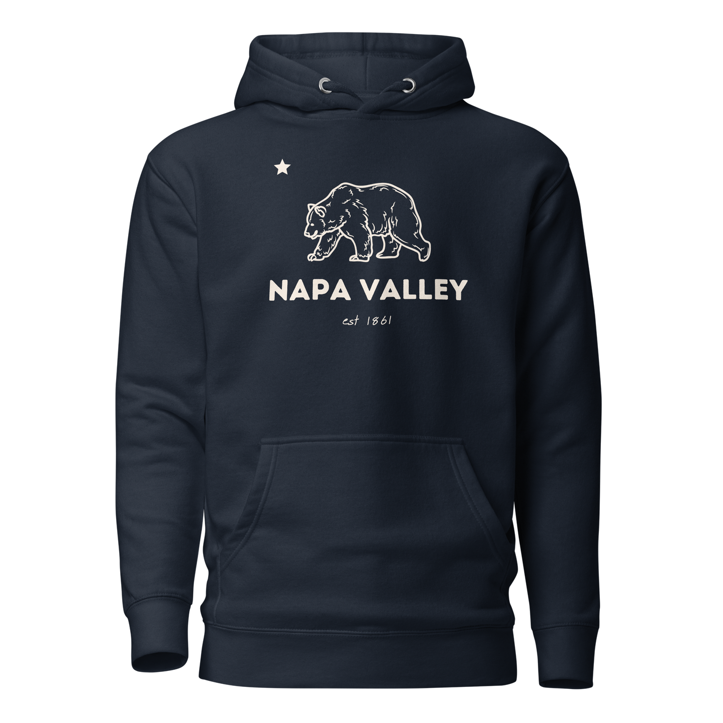 Napa Valley navy hoodie